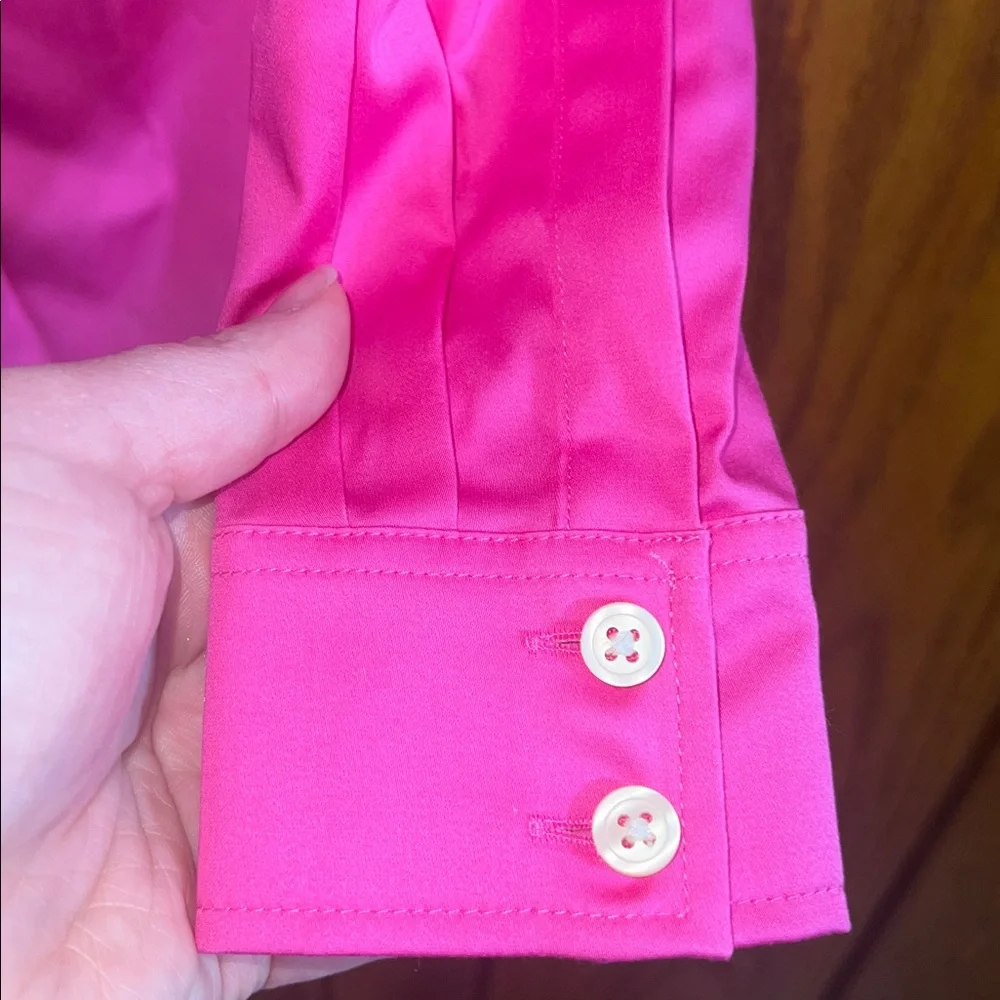 NWT Banana Republic Pink Button Down Shirt Size 0 - Picture 4 of 6